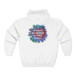 Celebrate the Spectrum Full Zip Hoodie Adult - Burst Design